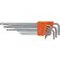 Angle key set 9 pieces, TX, long
